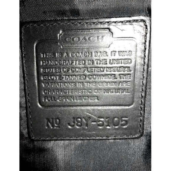 Coach Vintage Leather & Nylon Briefcase 5105 Mens - Picture 6 of 13